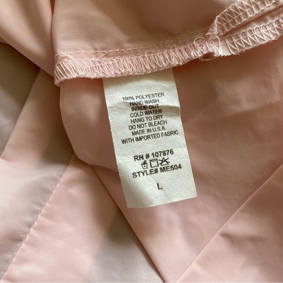 Sun Kim Boston Jacket Pink Lightweight Packable ME504 Women’s Size Large - Picture 11 of 11
